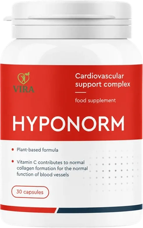 Barattolo di HypoNorm – capsule per la pressione alta, 30 capsule